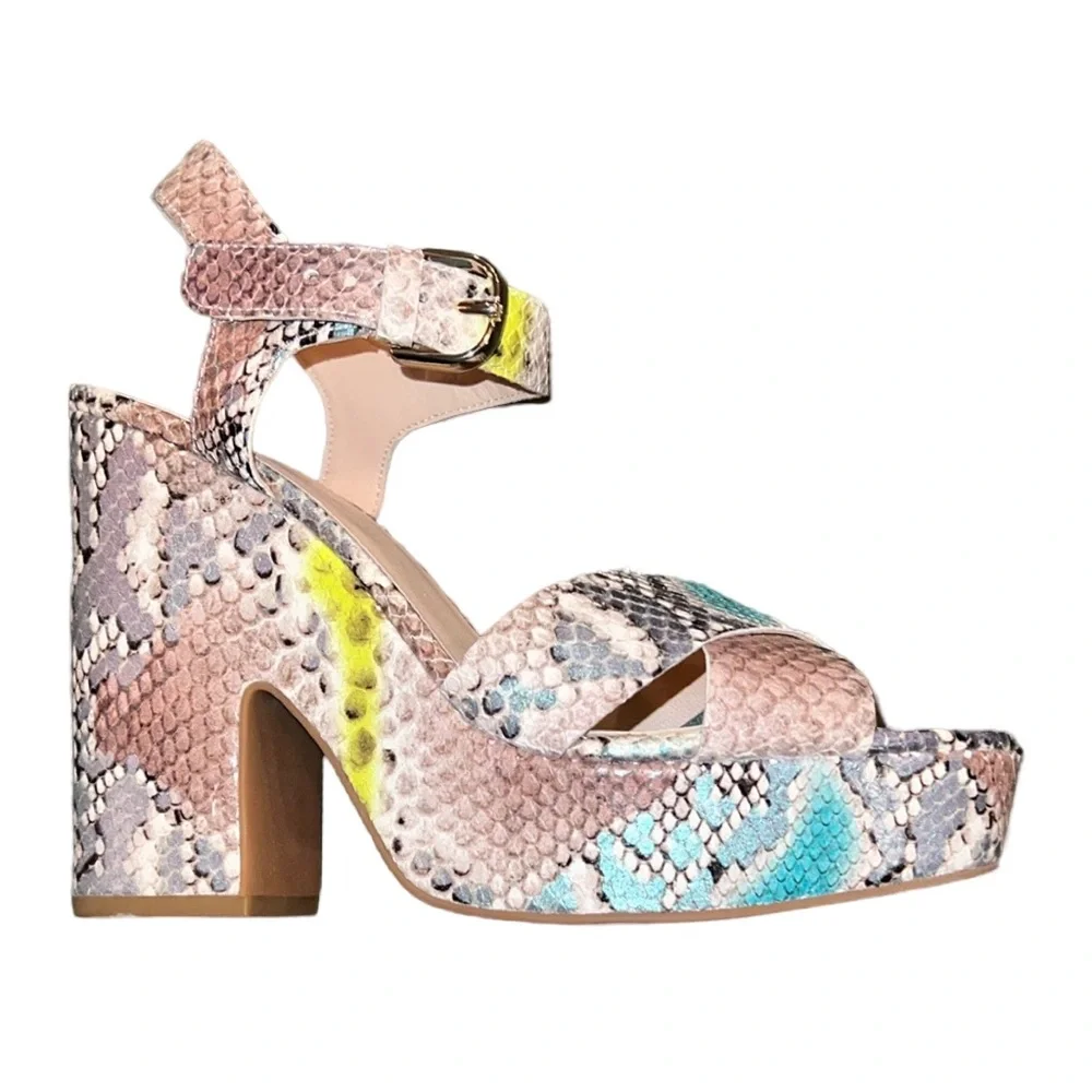 Kate Spade Lemon Sorbet Grace Platform Sandals Size 8 New